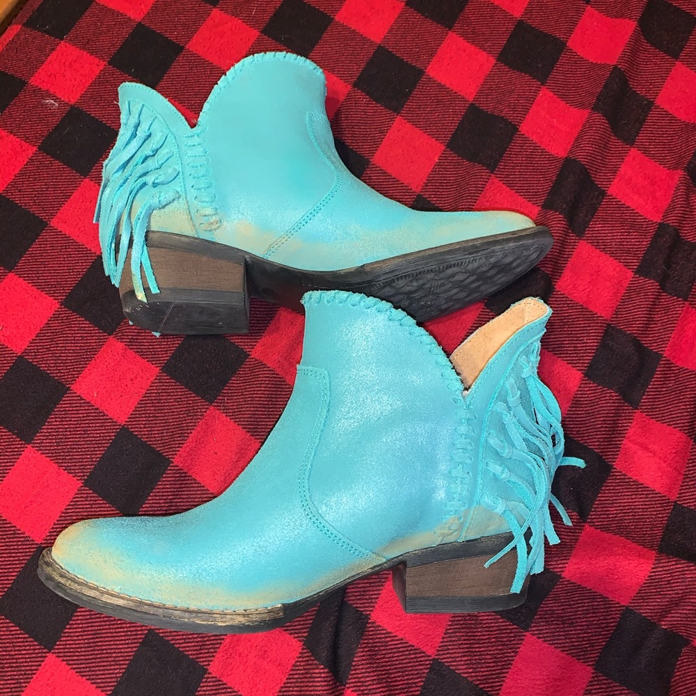 Corral fringe ankle boots